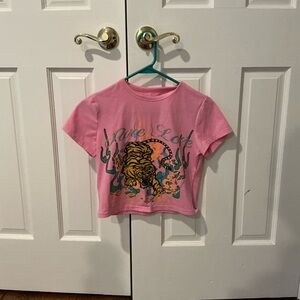 Pink Graphic Kids T-Shirt